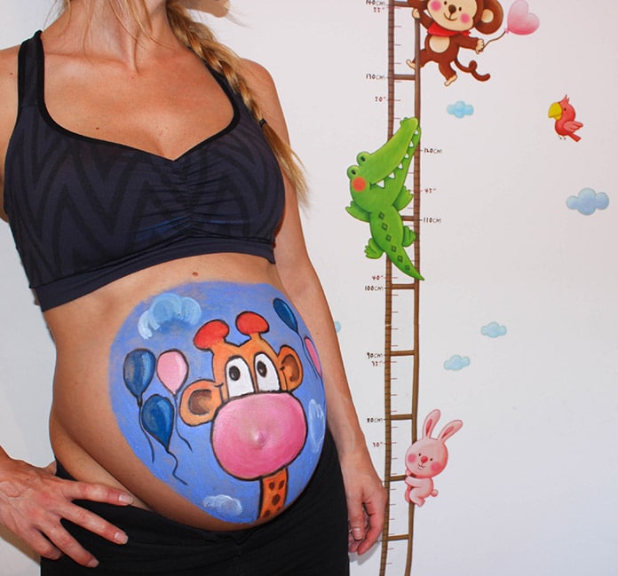 jirafa-bellypainting-embarazada